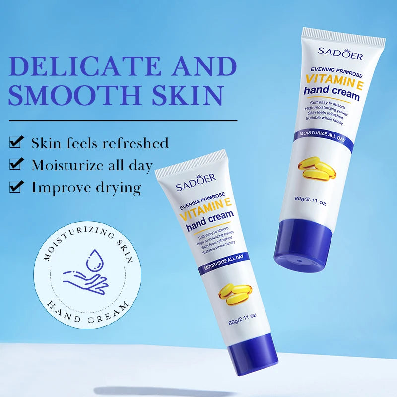 Vitamin E Nourishing Hand Cream Wrinkle Remover Exfoliating Anti-aging Repair Hand Lotion Whitening Moisturizer Beauty Skin Care