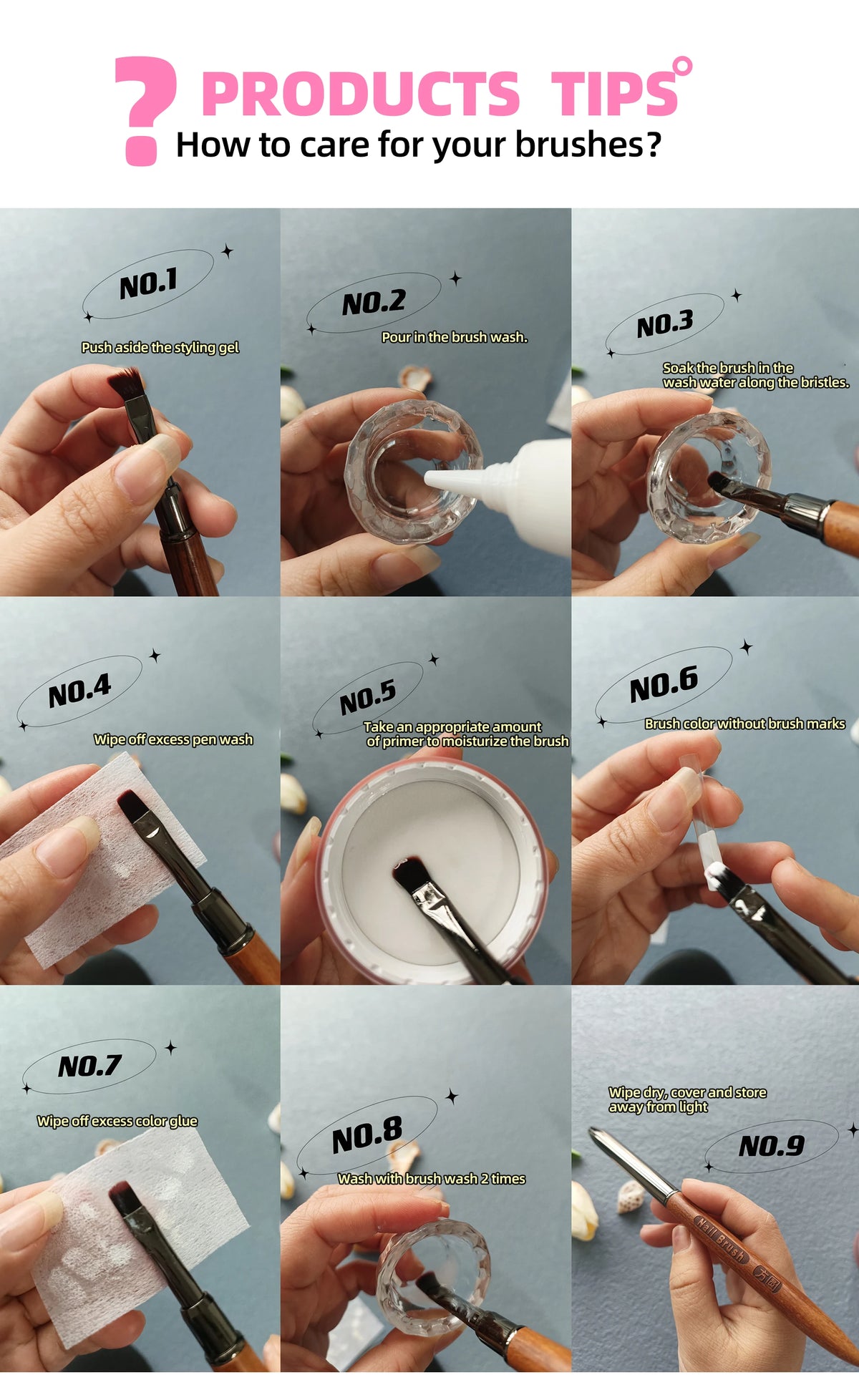 100% Kolinsky Acrylic Brush UV Gel Carving Nail Brush Purple Sandalwool Handle Zircon Butterfly Manicuring Nail Tools Size 2-20