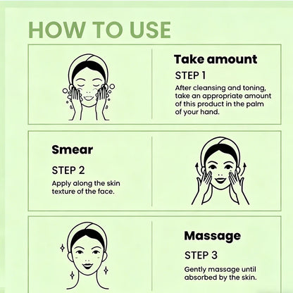 JUINHOU Green Tea Oil Hydration Facial Serum Cleans Brighten Smooth Skin Makes Skin Plump and Elastic Suitable for Everyone
