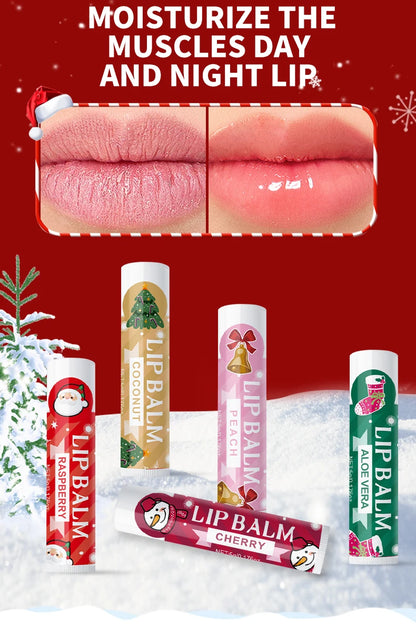 20 pieces/box Christmas lipstick Set Christmas Socks Filler Christmas Gift Long lasting Moisturizing Gloss Non greasy -5 flavors