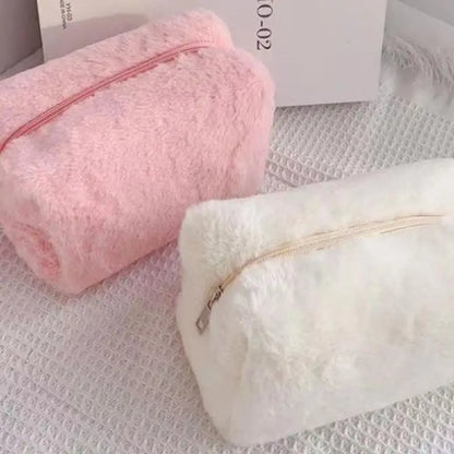 New-Plush Makeup Bags For Women Soft Travel Cosmetic Bag Organizer Case Lady Girls Make Up Case