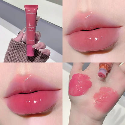 Lip Glowy Lightweight Hydration Balm Shea Butter Glaze Craze Tinted Polypeptide Lip Gloss Serum Fruit Donut Lip Oil Care
