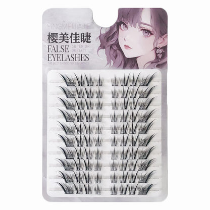 Eye Tail Lengthening False Eyelashes Individual Foxes Style Lashes Natural Cosplay Fake Eyelash Curling Wispy Eyelash Extension