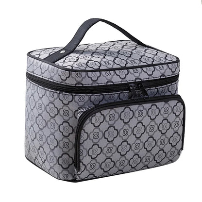 Brand Design New Large Capacity Flower Cosmetic Bag Zipper Cosmetic Box Storage Organizers Travel Toiletry Makeup Bag SZL806