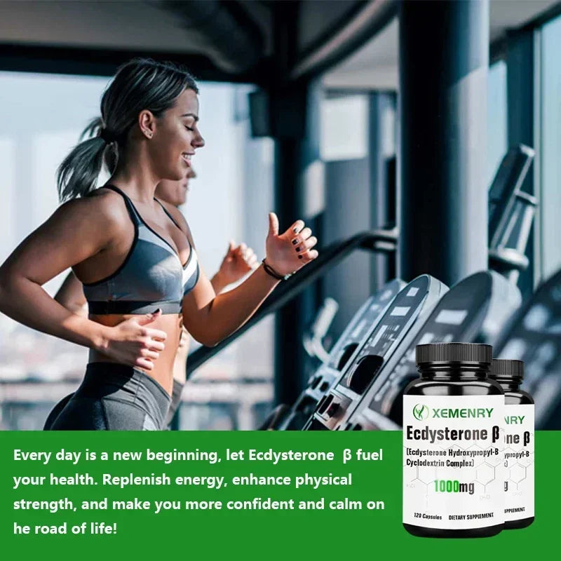 Ecdysterone Capsules - Build Muscle Mass, Promote Fat Burning and Metabolism, and Enhance Immunity Supplement