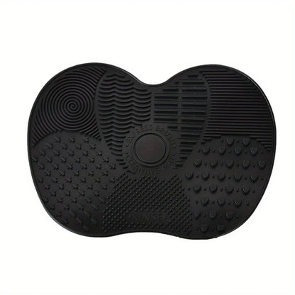 1Pc For Effective Cosmetic Tool Cleaning Makeup Brush Cleaner Silicone Cup Apple-Shaped Pad With Suction