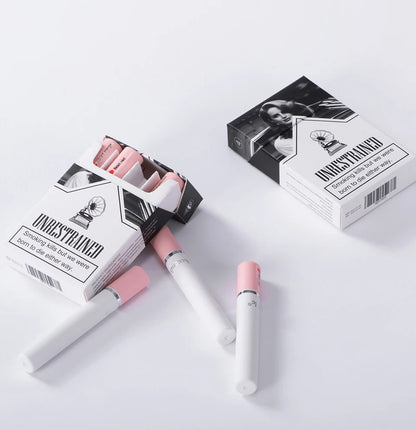 4 Pcs Cigarette Lipstick Set Matte Lip Gloss Long Lasting Waterproof Nude Lip Tint Lip Stick Tube Cosmetics Christmas Gift
