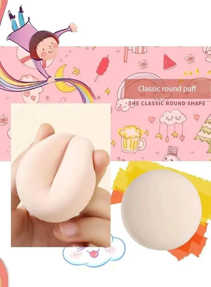 Dry Wet Usable Makeup Cosmetic Puff Sponge Cushion Puff for Foundation Powder Soft and Cute