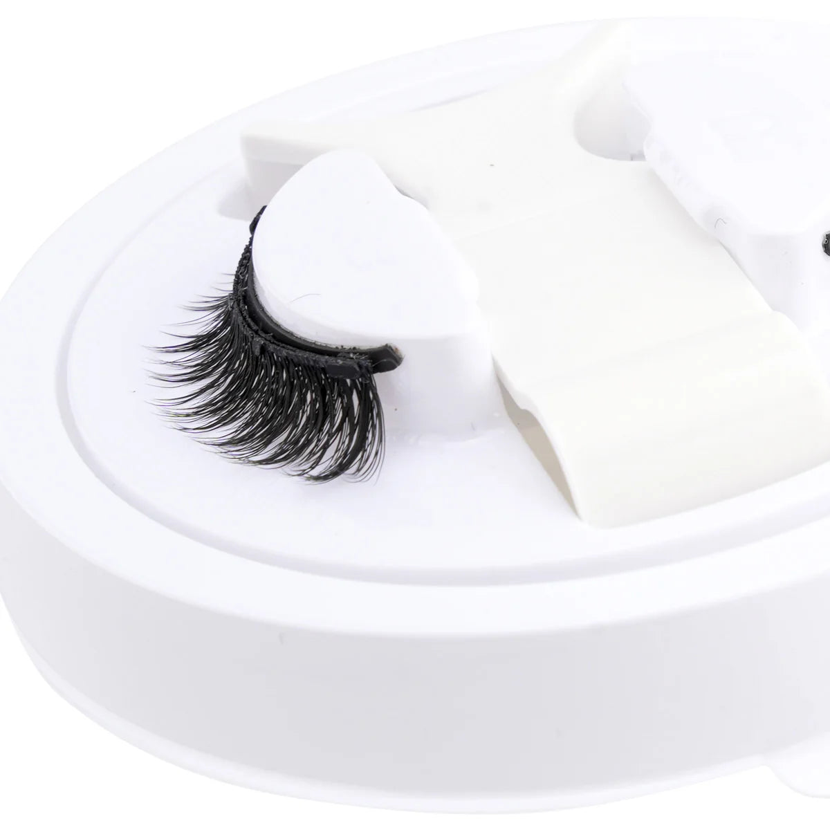 Reusable Magnetic Eyelashes 1 Pair Natural Curly Fluffy Magnetic False Eyelashes No Glue Needed Lashes Makeup with Tweezer Set