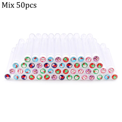 Christmas Eyelash Brush Tube Reusable Eyebrow Brushes Mascara Wand Dust-proof Cleaner Storage Cosmetics Makeup Tools