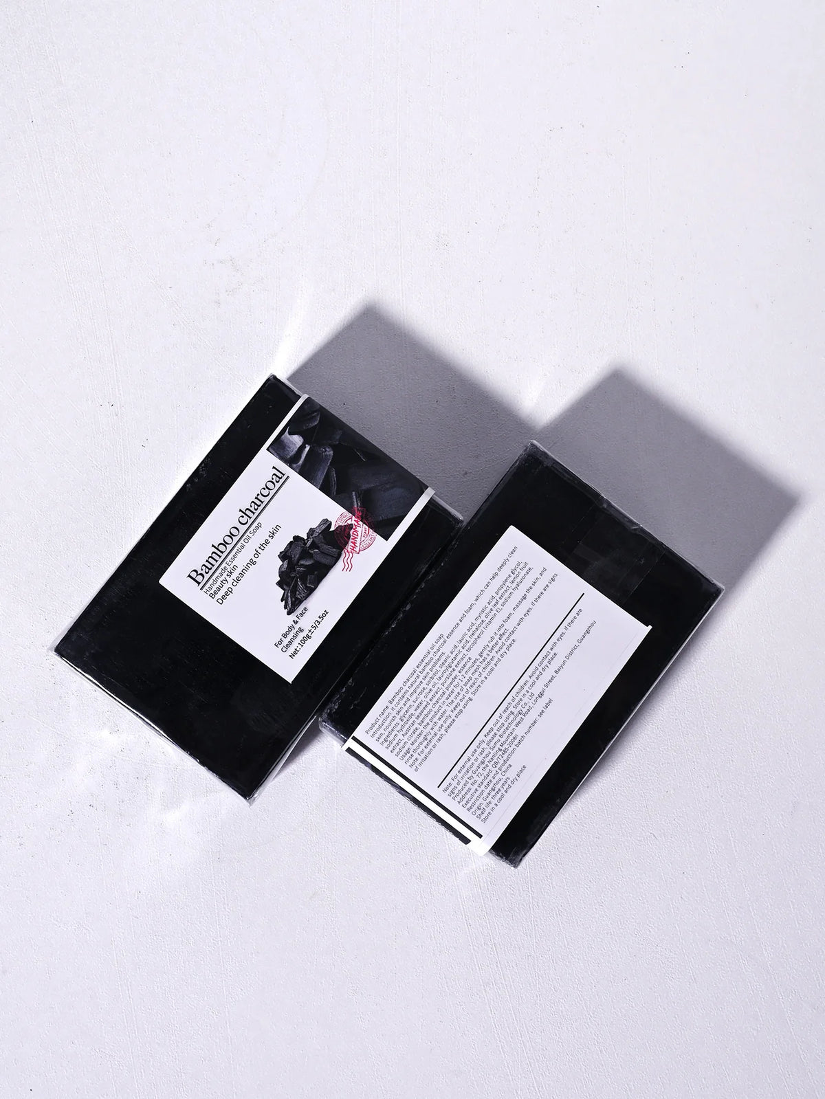 100g Bamboo Charcoal Soap Natural Organic Activated Charcoal Private Label Handmade Blackhead Removal Whitening Black Soap