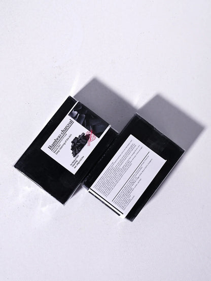 100g Bamboo Charcoal Soap Natural Organic Activated Charcoal Private Label Handmade Blackhead Removal Whitening Black Soap