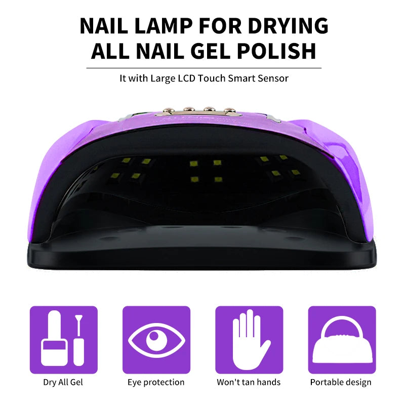 Professional UV LED Nail Lamp for Drying Nails, Gel Varnish Dryer with 57/36 LEDs, Ice Lamp for Manicure Art Salon Tools