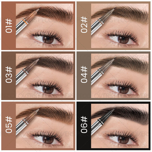 1PC Ultra-Fine Waterproof Eyebrow Pencil - Long-Lasting, Smudge-Proof, Natural Shaping for Beginners & Pros