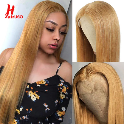 #4 Straight 4x4 Lace Closure Wigs Human Hair Brown Lace Front Human Hair Wigs Remy Chocolate Lace Frontal Wigs For Woman HairUGo