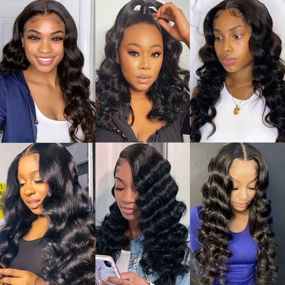 Body Wave 4*4 Lace Closure Wigs Human Hair Brazilian 13x1 Front Lace Wigs Natural Color Lace Closure Wigs For Women Pre Plucked