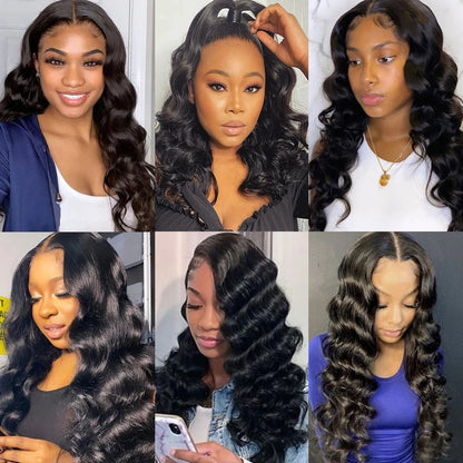 Body Wave 4*4 Lace Closure Wigs Human Hair Brazilian 13x1 Front Lace Wigs Natural Color Lace Closure Wigs For Women Pre Plucked