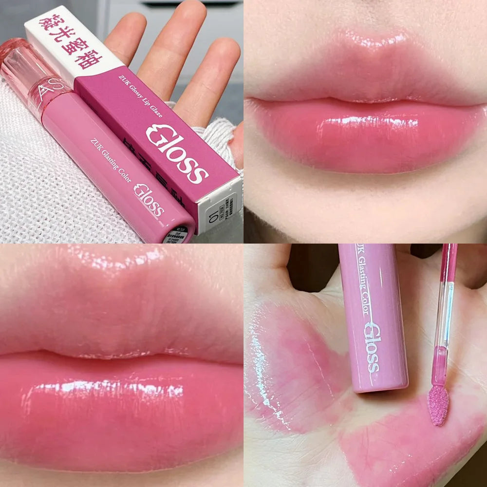 Glassy Watery Mirror Lip Gloss - Moisturizing & Glowing, for Plump Hydrated Lips, Affordable