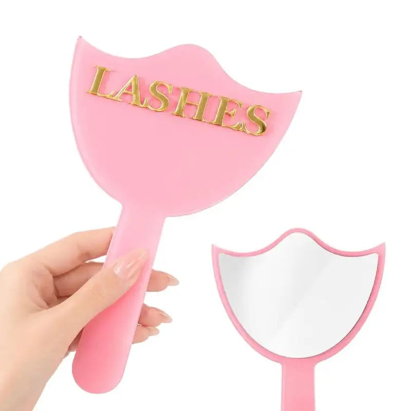 New 1Pcs Precision Makeup Mirror HD Glass Lash Extension Mirror With Handle For Lash Artists & Salon Use