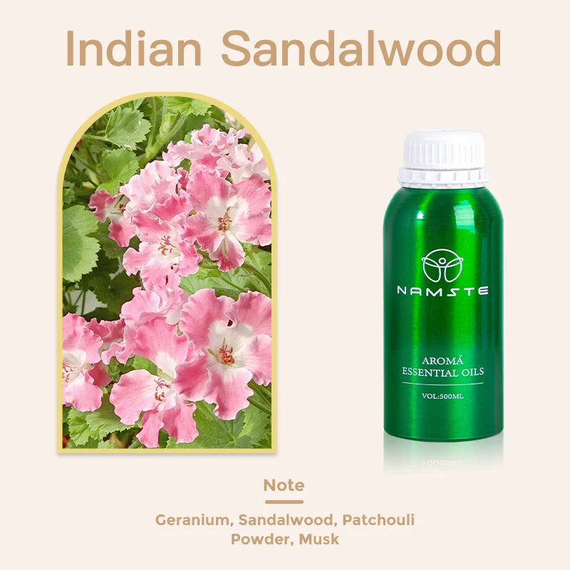 Namste Wood Santal 500ML Perfume Essential Oils Aroma Diffuser Home Fragrance Air Purifier Eight Times Concentrated Essence