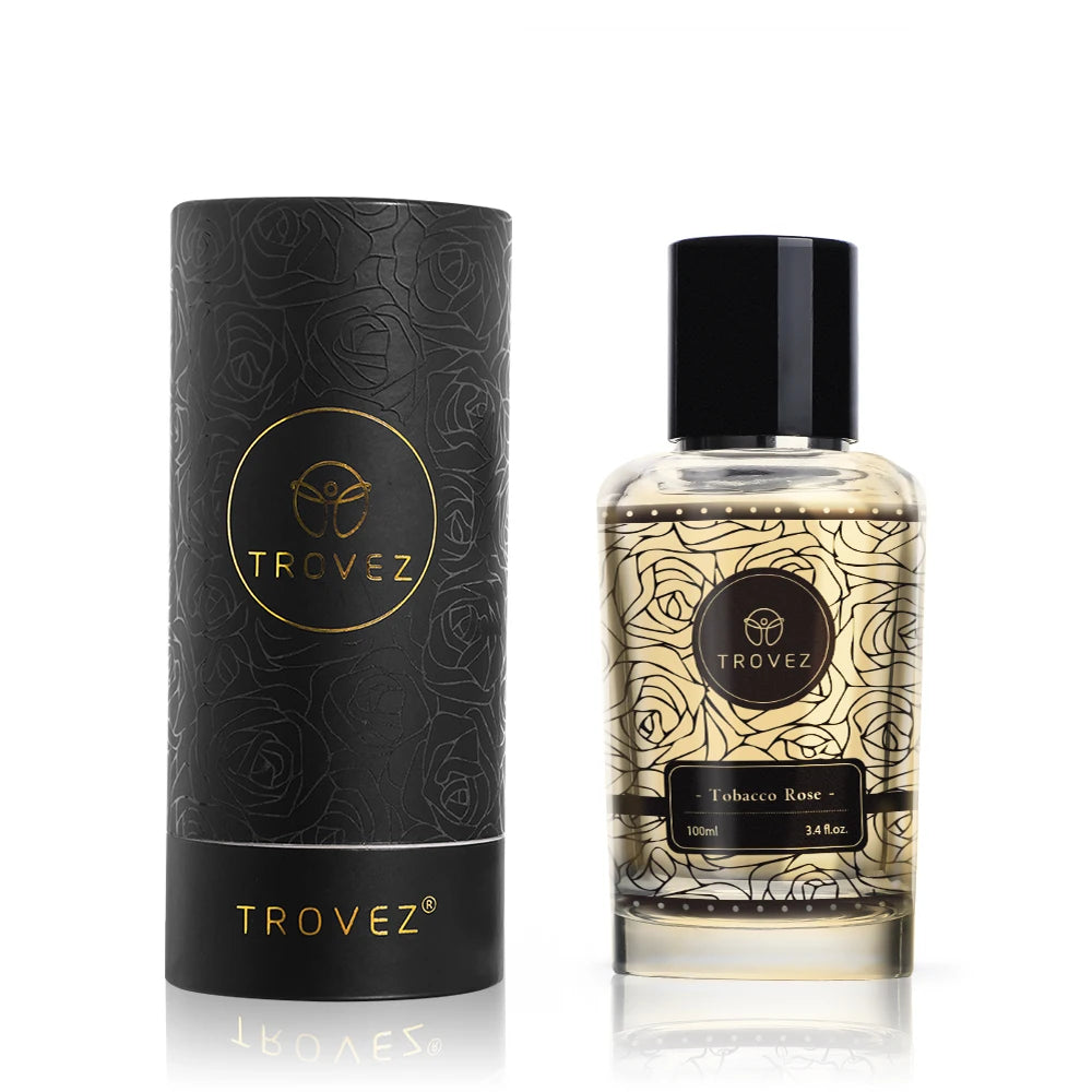 TROVEZ Tobacco Rose 100ml Perfume Long-lasting Fragrance Rich Unisex Perfume Scent Gifts Aroma Body Spray Perfumes for Men Women