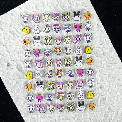 Cute Y2k Stytle Pvc Ancient Small Animals Adhesive Stickers Nail Art Waterproof Diy Charms Loptop Phone Case Scrapbook Sticker
