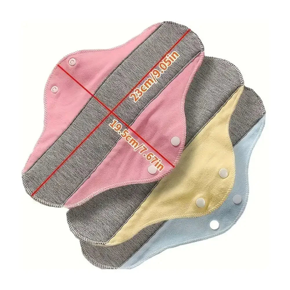 4 Pieces Reusable Graphene Incontinence Pads - Leak-Proof, Washable Sanitary Napkin for Elderly Care and Mobility Support