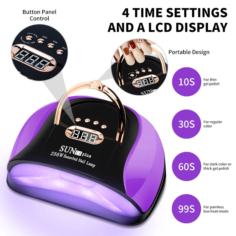 Professional UV LED Nail Lamp for Drying Nails, Gel Varnish Dryer with 57/36 LEDs, Ice Lamp for Manicure Art Salon Tools
