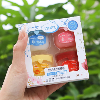 4pcs Lip Mask Set, Deep Moisturizing, Colorless Lipstick, Long-Lasting Moisturizing Lipstick, Mild and Non Irritating, Natural O