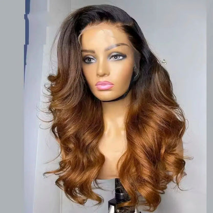 Body Wave 13x4 Lace Front Ombre Wig Human Hair Wig For Women Brazilian 13X4 Blonde Lace Frontal Wig On Sale Clearance 32 34inch