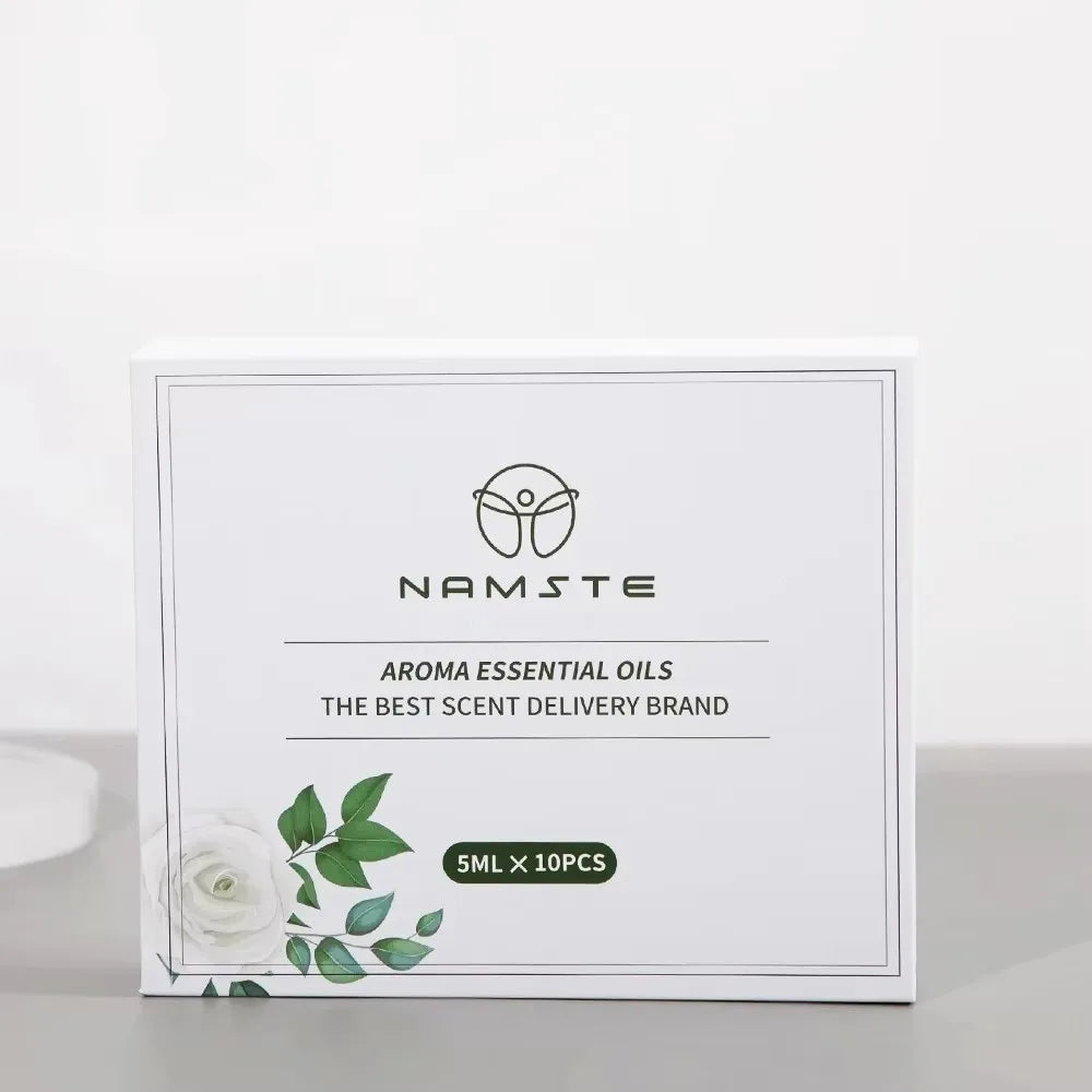 NAMSTE 5ML X 10 Hotel Perfume Essential Sets Oil Samples Set 100% PURE For Home Electric Aroma Diffuser Machine Air Humidifier