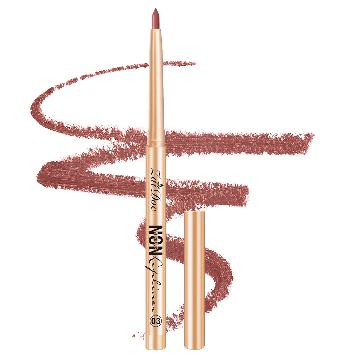 ZaiDoc 3 Colors Lip Liner Pencil Set Long Lasting Waterproof Smudge Proof Smooth Lip Pencil Natural Finish Daily Makeup