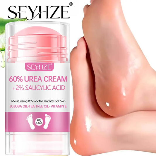 SEYHZE 60% Urea & Salicylic Acid Hand And Foot Cream Intensive Moisturizing with Jojoba Aloe Vera Coconut Oil & Tea Tree 40g