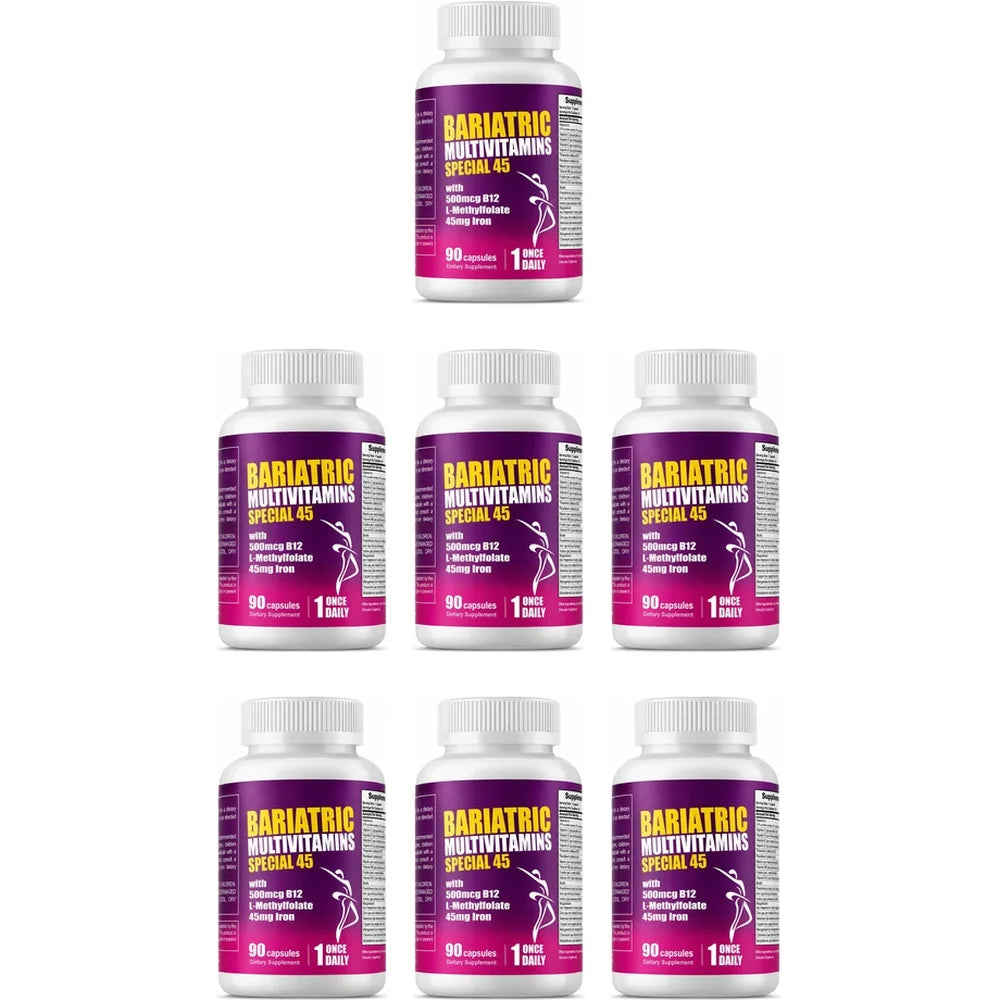 Bariatric Multivitamins Capsules, Support Nutrient Replenishment & Daily Energy for Bariatric Users, Iron Complex 90 Capsules