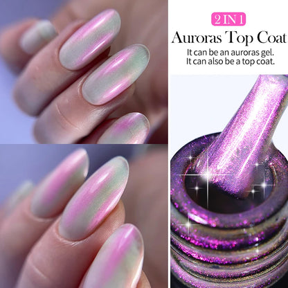 LILYCUTE 7ML Champagne Gold Reflective Glitter Gel Nail Polish Superflash Colorful Sparkling Effect For Manicure Nail Art UV Gel