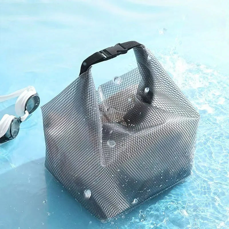 Waterproof Cosmetic Storage Bag with Buckle Portable Swimwear Organizer for Fitness Travel Swimming Drifting Outdoor Sports