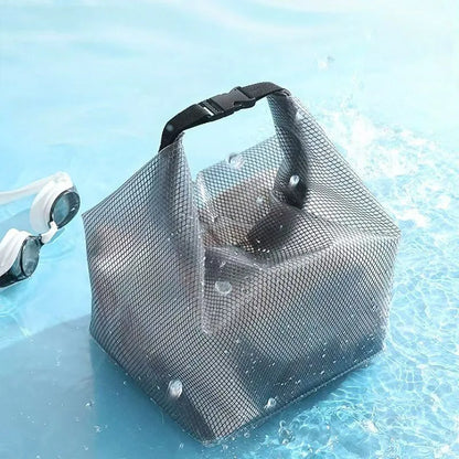 Waterproof Cosmetic Storage Bag with Buckle Portable Swimwear Organizer for Fitness Travel Swimming Drifting Outdoor Sports