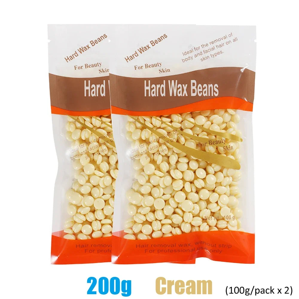 50/200/500g Painless Hard Wax Beans Depilatory Wax Beads Effective Hair Removal For Face Leg Bikini Body Home Wax Kit Supply