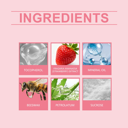 Strawberry Lip Scrub Exfoliating Preventing Drying Cracking Improve Dullness Remove Dead Skin Moisturizing Brightening Lip Care