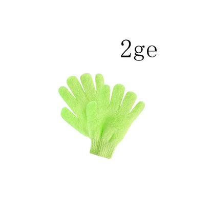 1/2/3pairs Five Fingers Bath Gloves Peeling Exfoliating Household Shower Towel Scrub Body Wash Elastic Wipe Body Cleaning Tools