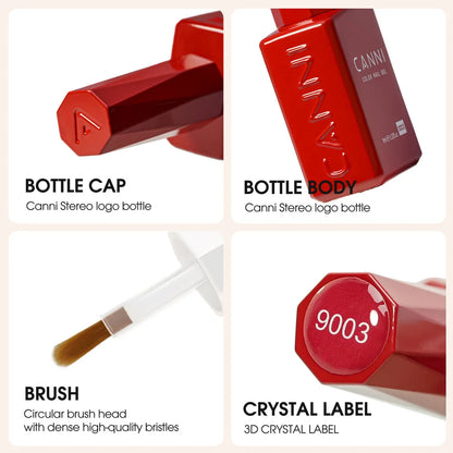 CANNI Gel Nail Polish TPO/HEMA FREE Gorgeous Christmas Red Color Winter Nails Full Coverage Soak Off UV LED Semi Permanent Gel