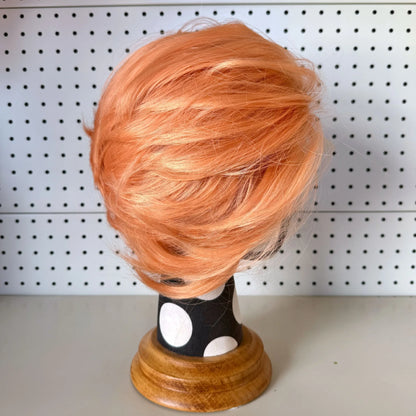 613 Blonde Short Bob Straight Wig for Man 8 Inch 13*4 Synthetic Lace Wigs 150% Density with Heat Resistant Fiber Hair Wig