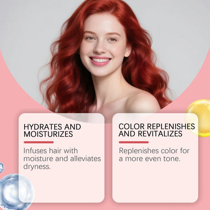 Color Boosting Conditioner Neutralizes Brass Yellow Tones Fade After Bleach Hair Dye Color Depositing Hair Mask For Red Brown