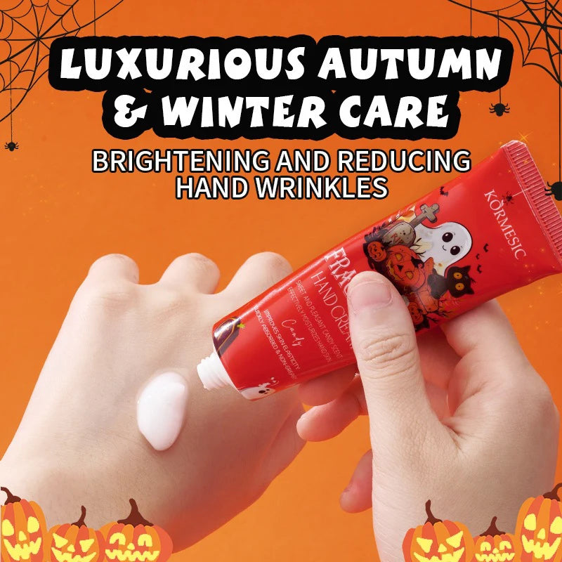 Halloween Theme Lip Balm Moisturizing And Non-sticky Lip Care Stick Fragrance nourishing Hand Cream Set Halloween Gifts