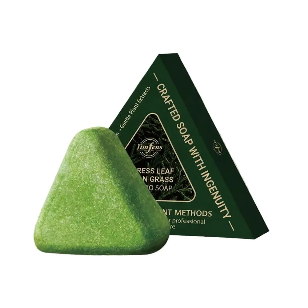 1/3/5/10PCS-120g Organic Usman Grass Herbal Solid Hair Soap Mild Formula Hair Care Multiflorum Handmade Shampoo Bar