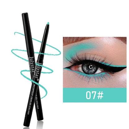1/3Pcs Waterproof and Sweat-Proof Black Matte Eyeliner Pencil Long-Lasting Smudge-Proof Eye liner Suitable for Heavy Eyes Makeup