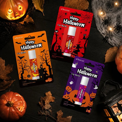 Halloween Theme Lip Balm Moisturizing And Non-sticky Lip Care Stick Fragrance nourishing Hand Cream Set Halloween Gifts
