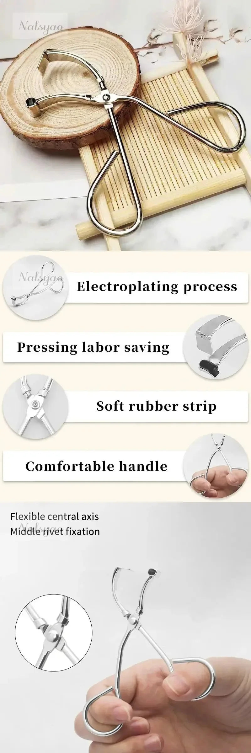 Mini Natural Curling Eyelash Curler Shaping Portable Lash Curler Beauty