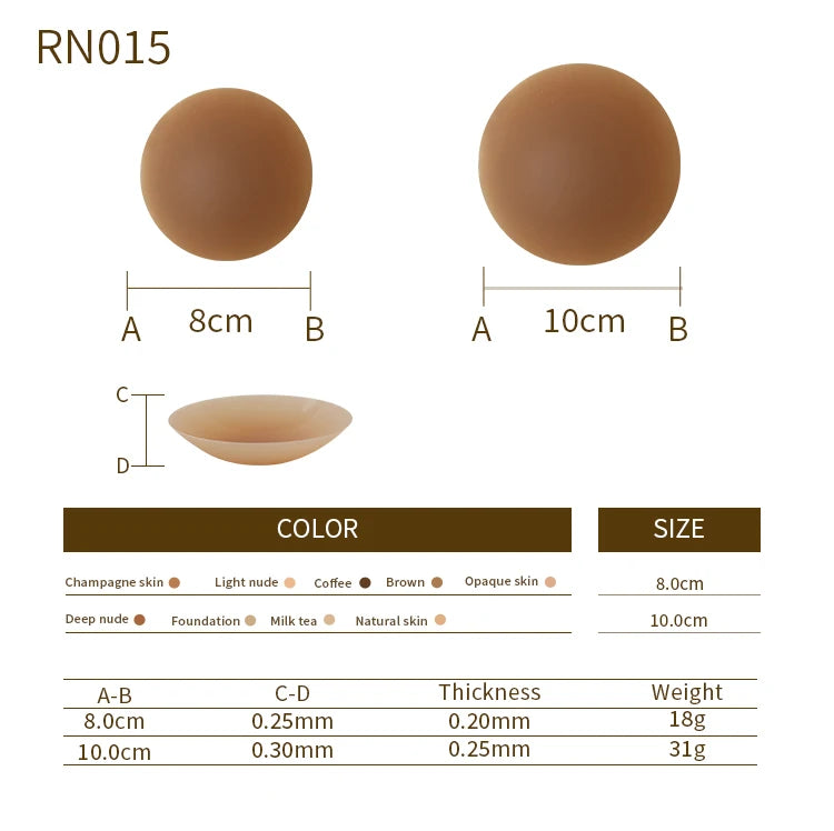 Fashion Silicone Nipple Cover Lift Up Bra Sticker Adhesive Invisible Bras Chest Patch for Women Reusable Chest Breast Petals Pad