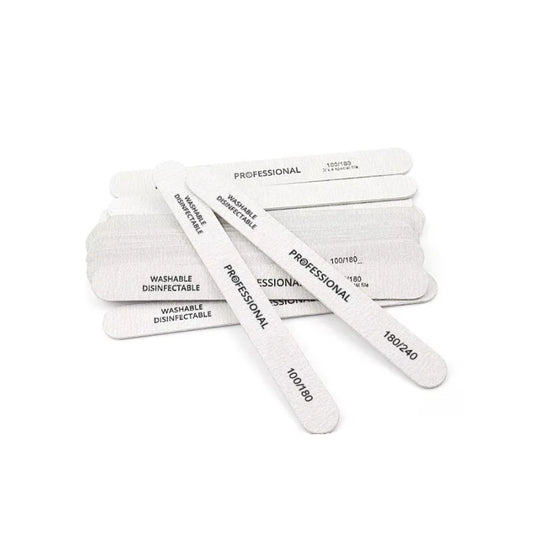 10/25/50Pcs Nail File 100/180/240 Wooden Sanding Buffer Block Pedicure Manicure UV Gel Nail Polish Pro Files Artificial tips